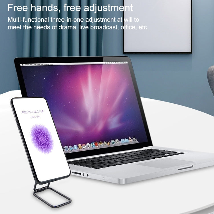 cmzwt CPS-028 Adjustable Folding Magnetic Mobile Phone Desktop Holder Bracket(Silver) - free shipping - PMC TechLife - Order now!