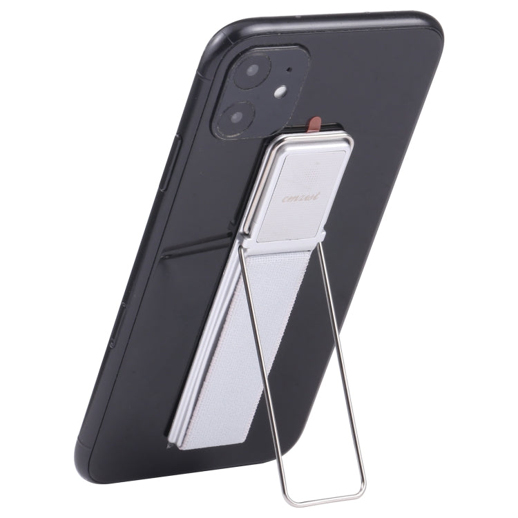 cmzwt CPS-030 Adjustable Folding Magnetic Mobile Phone Holder Bracket with Grip (Silver) - Hand-Sticking Bracket by PMC TechLife | Online Shopping South Africa | PMC TechLife