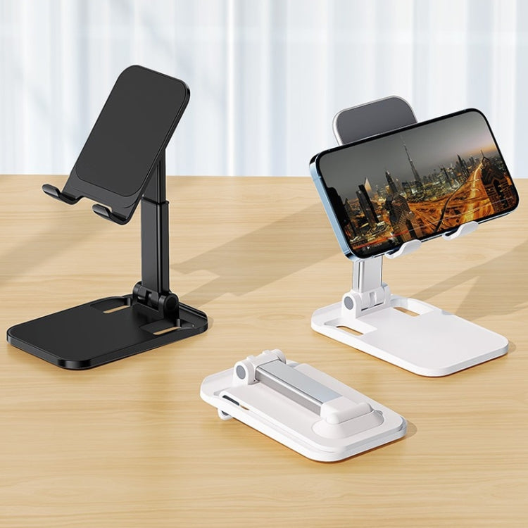 ROCK Desktop Folding Mobile Phone Holder (White) - Desktop Holder by ROCK | Online Shopping South Africa | PMC Jewellery