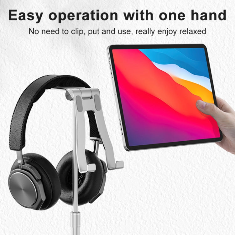 R-JUST PB03 Lifting / Angle Adjustable Multi-function Headset / Tablet / Mobile Phone Holder, Suitable for Devices Under 12.9 inch - Desktop Holder by R-JUST | Online Shopping South Africa | PMC Jewellery