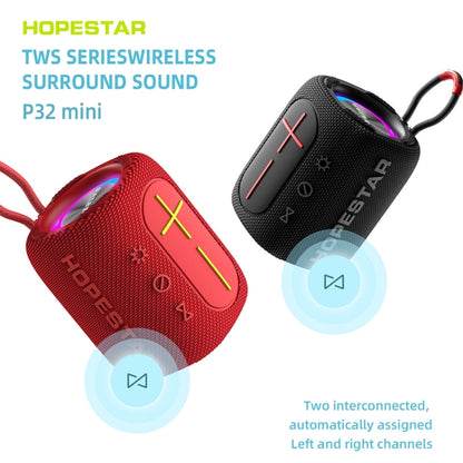 HOPESTAR P32mini TWS Waterproof Wireless Bluetooth Speaker (Red) - Waterproof Speaker by HOPESTAR | Online Shopping South Africa | PMC Jewellery