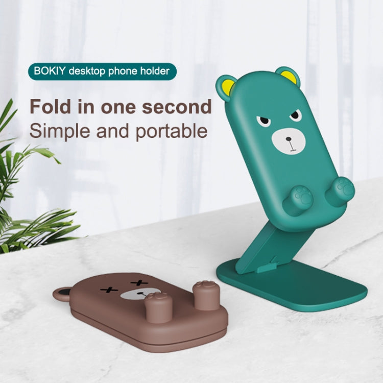 DK-XX-111 Cartoon Animal Retractable Phone Lazy Bracket Foldable Desktop Holder(Yellow) - Desktop Holder by PMC TechLife | Online Shopping South Africa | PMC TechLife