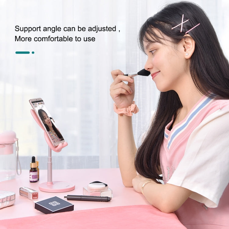 03247 Rabbit Retractable Phone Lazy Bracket Foldable Desktop Holder(White) - Desktop Holder by PMC TechLife | Online Shopping South Africa | PMC TechLife