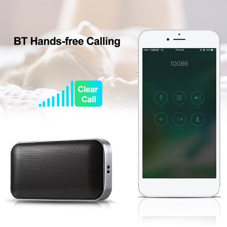 BT209 Outdoor Portable Ultra-thin Mini Wireless Bluetooth Speaker, Support TF Card & Hands-free Calling (Black) - Mini Speaker by PMC TechLife | Online Shopping South Africa | PMC TechLife
