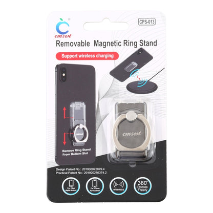 CPS-013 360 Degrees Rotate Freely Removable Magnetic Ring Stand Phone Holder, Support Wireless Charging(Black) - Ring Holder by PMC Jewellery | Online Shopping South Africa | PMC Jewellery