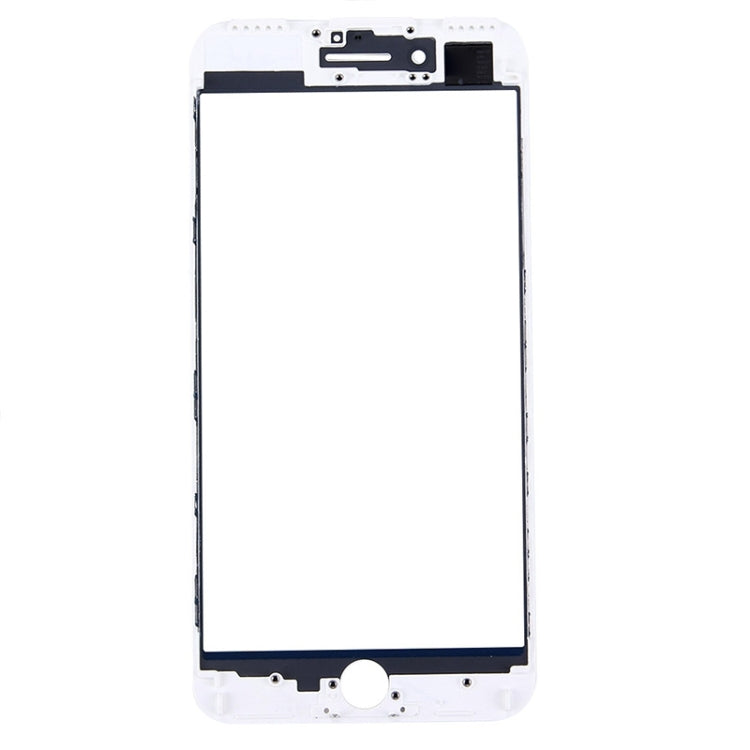 Front Screen Outer Glass Lens with Front LCD Screen Bezel Frame for iPhone 7 Plus (White) - Glass Lens by PMC Jewellery | Online Shopping South Africa | PMC Jewellery