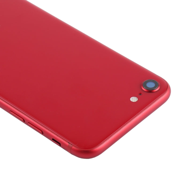 Battery Back Cover Assembly with Side Keys & Vibrator & Speaker Ringer Buzzer & Power Button + Volume Button Flex Cable & Card Tray for iPhone 8(Red) - Back Cover by PMC TechLife | Online Shopping South Africa | PMC TechLife