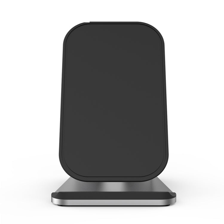 HAMTOD M5 15W Intelligent Dual Coil Design Qi Standard Holder Wireless Charger with Indicator Light, Support Fast Charging(Silver) - Wireless Charger by HAMTOD | Online Shopping South Africa | PMC TechLife | Buy Now Pay Later Mobicred
