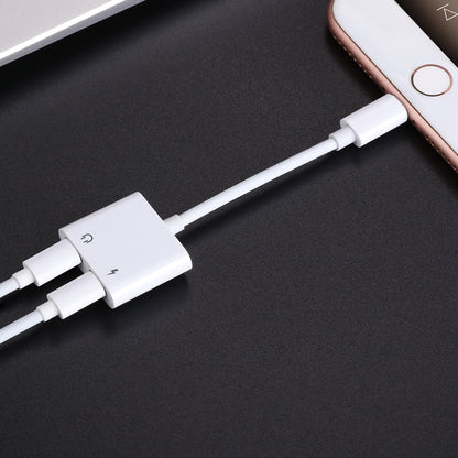 JOYROOM S-Y104 Ben Series Apple Dual Lightning Adapter, Length: 1.2m(White) - Earphone Adapter by JOYROOM | Online Shopping South Africa | PMC Jewellery