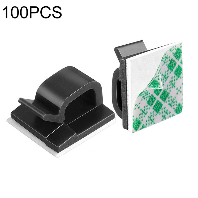 HG2392 100 PCS Desktop Data Cable Organizer Fixing Clip, Gum Type: Green and White(Black) - Cable Organizer by PMC Jewellery | Online Shopping South Africa | PMC Jewellery