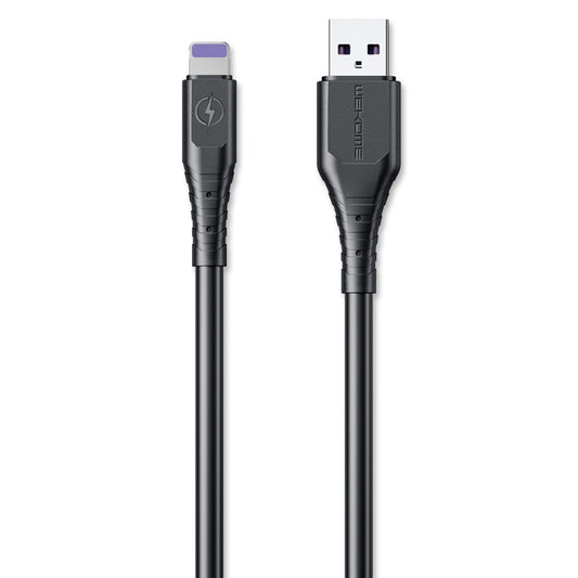WK WDC-152 6A 8 Pin Fast Charging Data Cable, Length: 1m (Black) - Normal Style Cable by WK | Online Shopping South Africa | PMC Jewellery