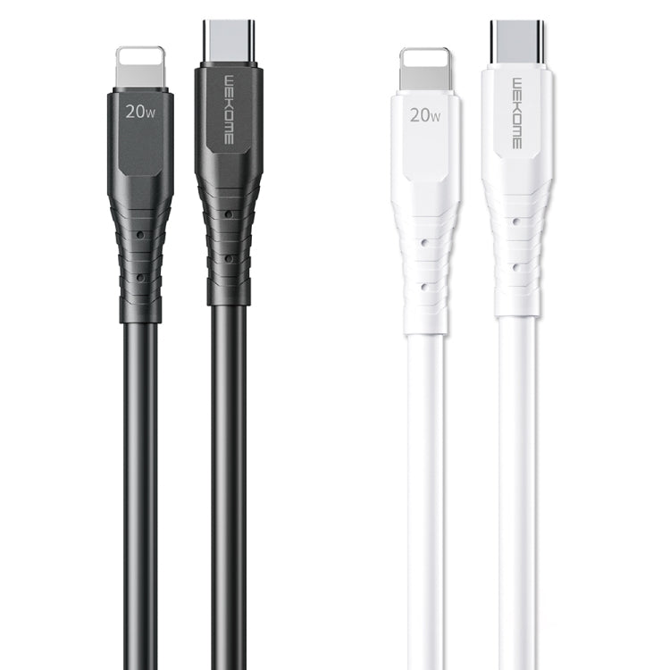 WK WDC-154 Type-C / USB-C to 8 Pin PD 20W Fast Charging Data Cable, Length: 1m(White) - Normal Style Cable by WK | Online Shopping South Africa | PMC Jewellery