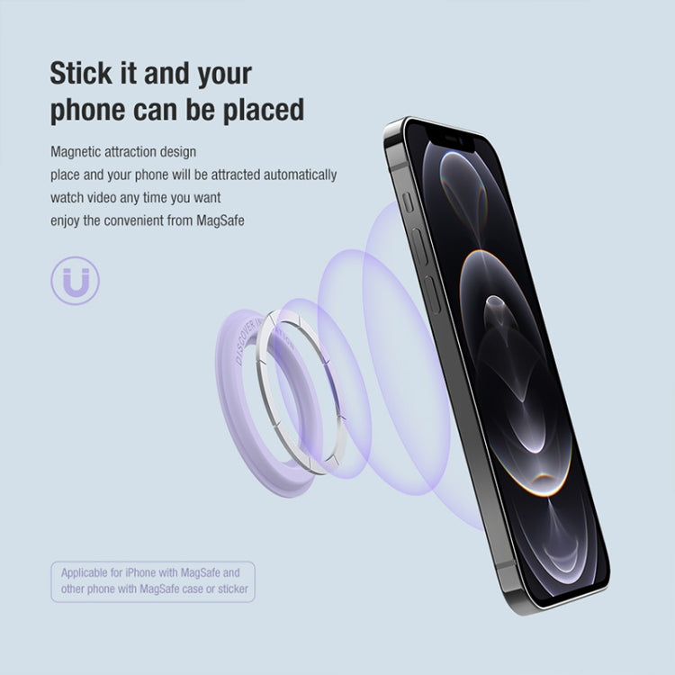 2 PCS NILLKIN Portable PU Leather Magnetic Ring Sticker (Green) - Hand-Sticking Bracket by NILLKIN | Online Shopping South Africa | PMC TechLife | Buy Now Pay Later Mobicred