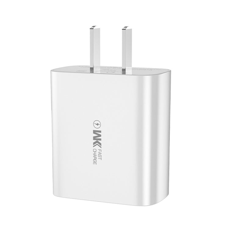 WK WP-U109 Max 20W USB + Type-C Fast Charging with Digital Display , Plug Type: US Plug - USB Charger by WK | Online Shopping South Africa | PMC Jewellery