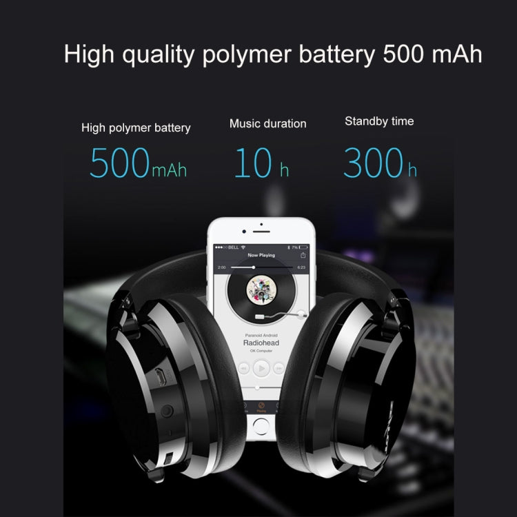 ZEALOT B21 Stereo Wired Wireless Bluetooth 4.0 Subwoofer Headset with 3.5mm Universal Audio Cable Jack & HD Microphone, For Mobile Phones & Tablets & Laptops(Silver) - Headset & Headphone by ZEALOT | Online Shopping South Africa | PMC Jewellery | Buy Now Pay Later Mobicred