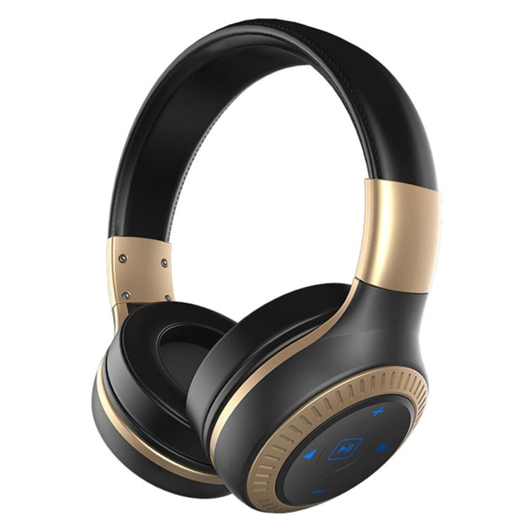 ZEALOT B20 Stereo Wired Wireless Bluetooth 4.0 Subwoofer Headset with 3.5mm Universal Audio Cable Jack & HD Microphone, For Mobile Phones & Tablets & Laptops(Gold) - Headset & Headphone by ZEALOT | Online Shopping South Africa | PMC Jewellery