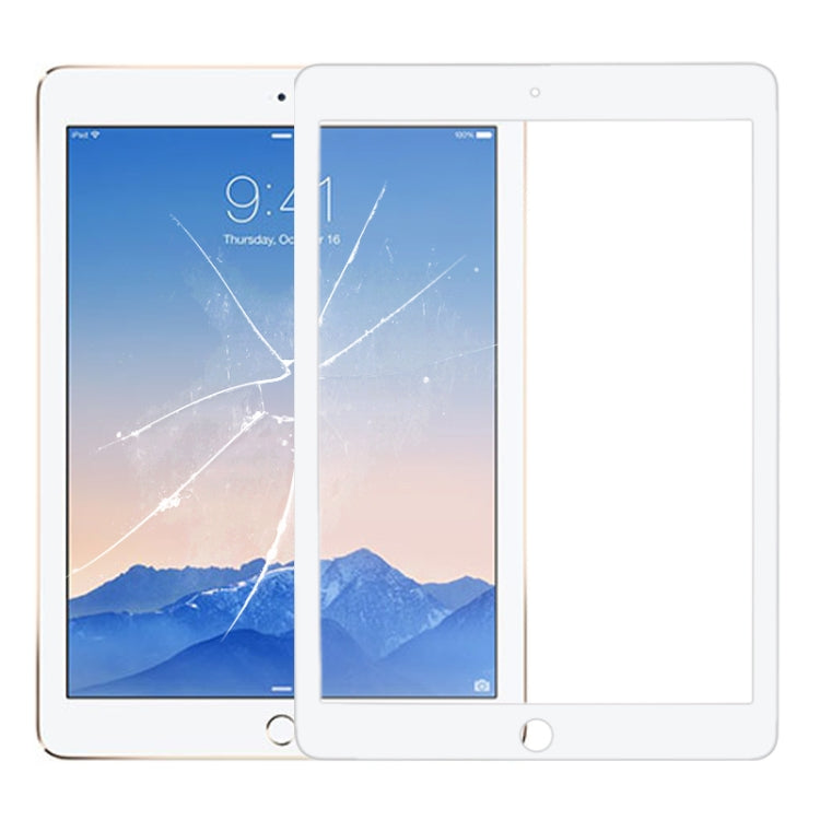 Front Screen Outer Glass Lens for iPad Air 2 / A1567 / A1566 (White) - iPad Air 2 Parts by PMC Jewellery | Online Shopping South Africa | PMC Jewellery