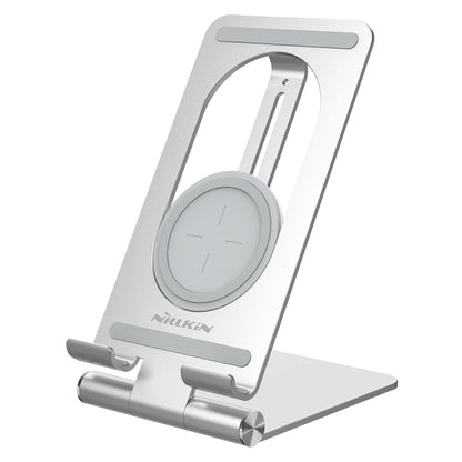 NILLKIN PowerHold Tablet Wireless Charging Stand (Silver) - Desktop Holder by NILLKIN | Online Shopping South Africa | PMC Jewellery