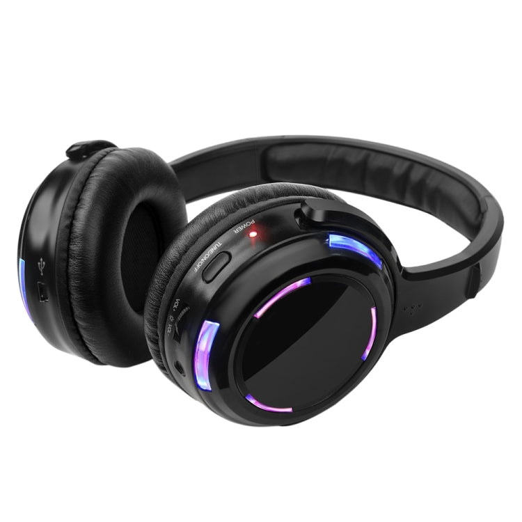UHF-9 Headset LED Wireless Noise Cancelling Earphone (Black) - Headset & Headphone by PMC TechLife | Online Shopping South Africa | PMC TechLife
