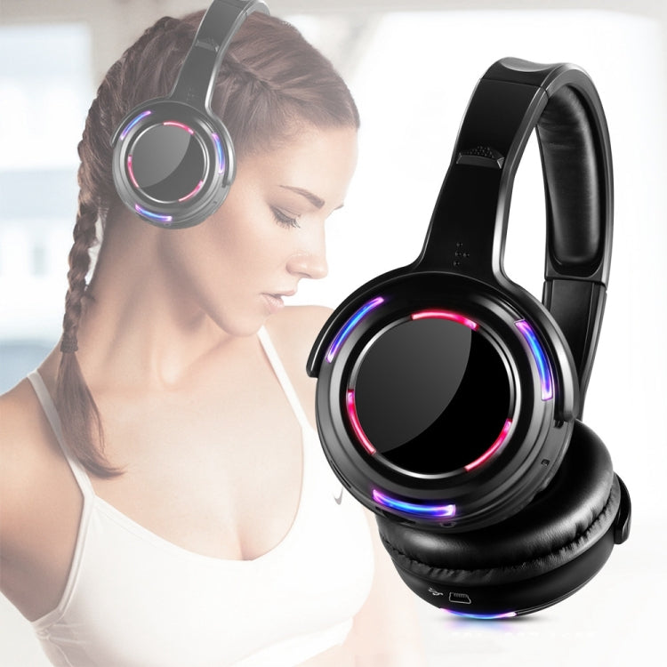 UHF-9 Headset LED Wireless Noise Cancelling Earphone (Black) - Headset & Headphone by PMC TechLife | Online Shopping South Africa | PMC TechLife