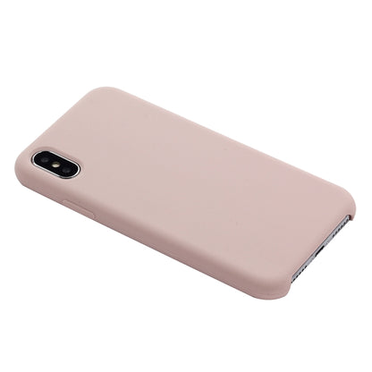 For iPhone XR Four Corners Full Coverage Liquid Silicone Case(Light Pink) - More iPhone Cases by PMC Jewellery | Online Shopping South Africa | PMC Jewellery