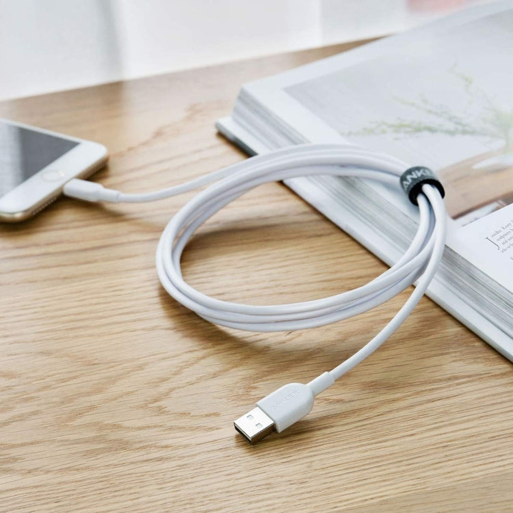 ANKER PowerLine II USB to 8 Pin MFI Certificated Charging Data Cable, Length: 0.9m(White) - MFI Cable by ANKER | Online Shopping South Africa | PMC TechLife | Buy Now Pay Later Mobicred