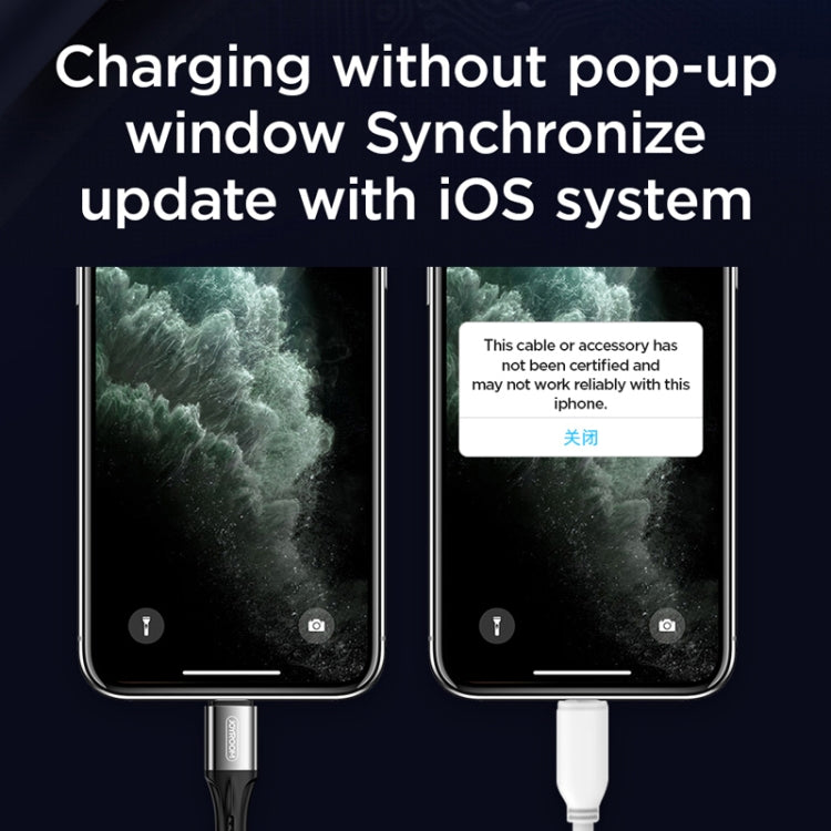 JOYROOM S-1030N1 N1 Series 1m 3A USB to 8 Pin Data Sync Charge Cable for iPhone, iPad (Black) - Normal Style Cable by JOYROOM | Online Shopping South Africa | PMC Jewellery