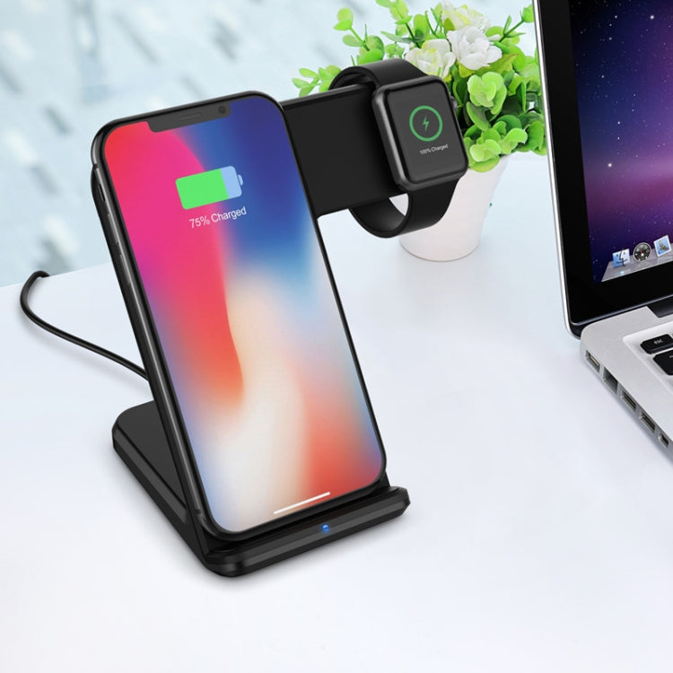 F11 Vertical Magnetic Wireless Charger for QI Charging Standard Mobile Phones & Apple Watch Series (Black) -  by PMC Jewellery | Online Shopping South Africa | PMC Jewellery