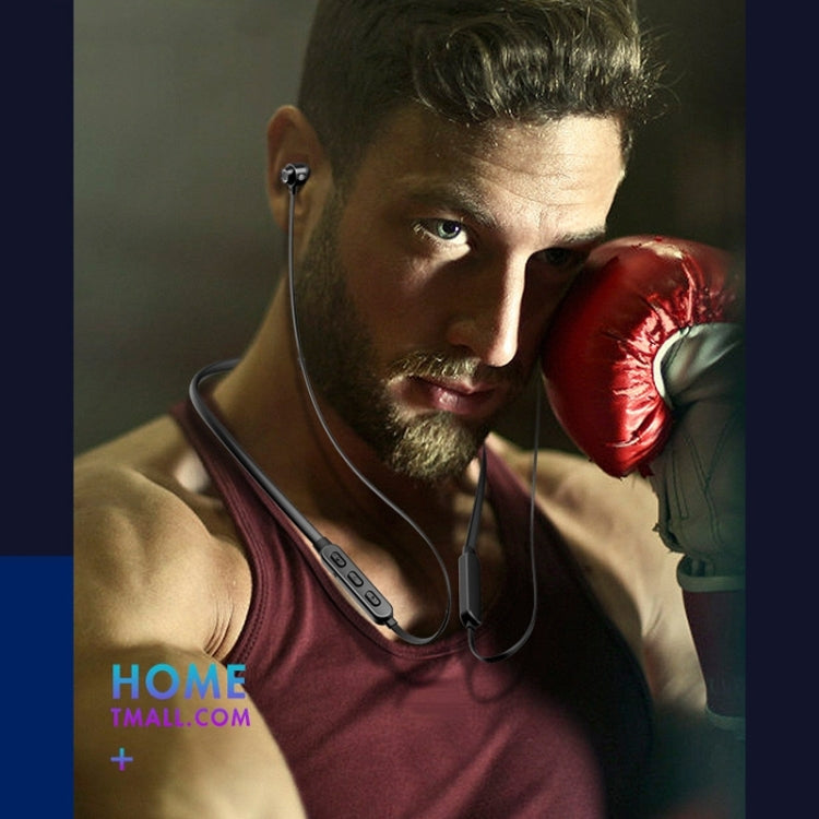 Bluetooth 5.1 Round Wire Neck-mounted Bluetooth Sports Earphone with Magnetic Function(White) - Neck-mounted Earphone by PMC TechLife | Online Shopping South Africa | PMC TechLife