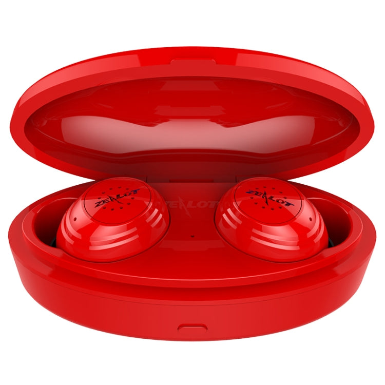 ZEALOT H19 TWS Bluetooth 5.0 Touch Wireless Bluetooth Earphone with Magnetic Charging Box, Support HD Call & Bluetooth Automatic Connection(Red) - TWS Earphone by ZEALOT | Online Shopping South Africa | PMC TechLife | Buy Now Pay Later Mobicred