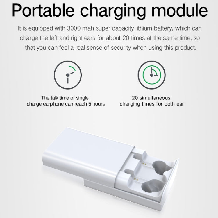 G9 Bluetooth 5.0 HIFI 3D Stereo Wireless Earphone (White) - Bluetooth Earphone by PMC TechLife | Online Shopping South Africa | PMC TechLife