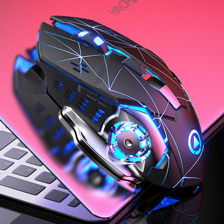YINDIAO A4 2.4GHz 1600DPI 3-modes Adjustable Rechargeable Wireless Silent Gaming Mouse (Star Black) - free shipping - PMC TechLife - Order now!