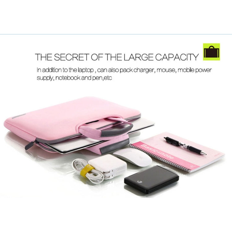 15.6 inch Portable Air Permeable Handheld Sleeve Bag for Laptops, Size: 41.5x30.0x3.5cm(Pink) - 15 inch by PMC Jewellery | Online Shopping South Africa | PMC Jewellery