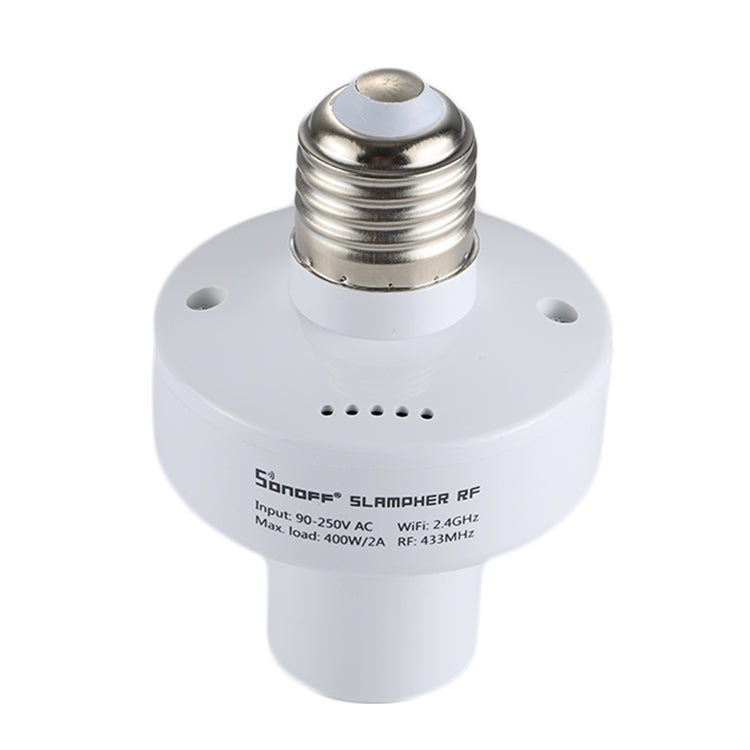 Sonoff Slampher RF eWelink Phone APP WiFi 2.4GHz E27 Smart Light Lamp Bulb Holder with Alexa Echo Voice Control & Google Home for Smart Home, AC 90-250V - Lamp Holders & Bases by Sonoff | Online Shopping South Africa | PMC Jewellery