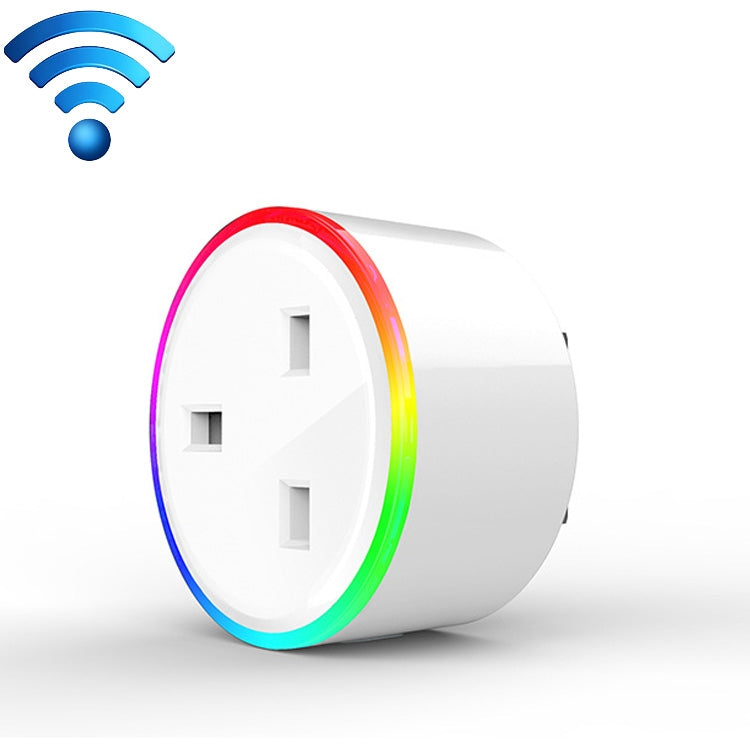 10A RGB Scene Light WiFi Remote Control Smart Socket Works with Alexa & Google Home, AC 220-240V, UK Plug - Smart Socket by PMC Jewellery | Online Shopping South Africa | PMC Jewellery