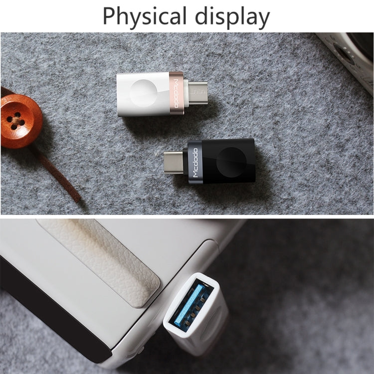 Mcdodo OT-1942 USB-C / Type-C to USB 3.0 AF Data Transmission Charging OTG Adapter(Gold) - OTG Adapter by Mcdodo | Online Shopping South Africa | PMC TechLife | Buy Now Pay Later Mobicred