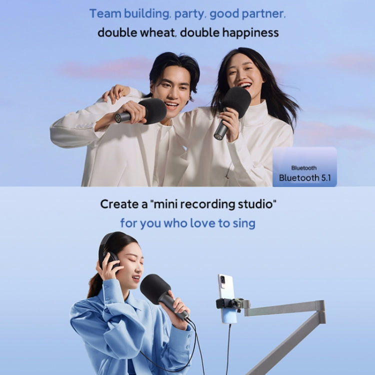 Original Xiaomi Mijia Bluetooth 5.1 Stereo Noise Reduction Karaoke Microphone - Microphone by Xiaomi | Online Shopping South Africa | PMC TechLife