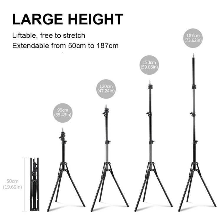 XTUGA UL-03 Live Light Tripod Lift Floor Microphone Stand - Stand by XTUGA | Online Shopping South Africa | PMC Jewellery