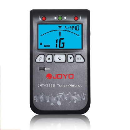 JOYO JMT-555B Metronome Tuner Chromatic Digital LCD Backlight with Tone Generator 3 in 1 Kit for Guitar Violin Ukulele (Black) - Stringed Instruments by JOYO | Online Shopping South Africa | PMC Jewellery