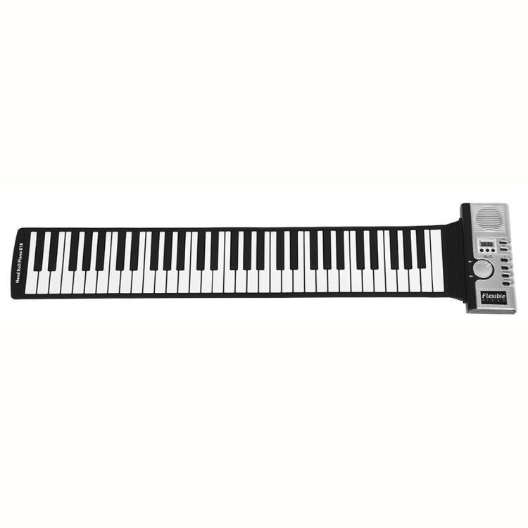 61 Keys Portable Flexible Roll Up Electronic Soft Keyboard Piano with Speakers - Keyboard Instruments by PMC TechLife | Online Shopping South Africa | PMC TechLife
