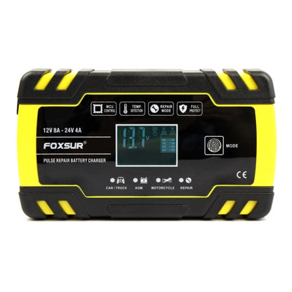 FOXSUR 12V-24V Car Motorcycle Truck ABS Repair Battery Charger AGM Charger, UK Plug - Battery Charger by FOXSUR | Online Shopping South Africa | PMC Jewellery | Buy Now Pay Later Mobicred