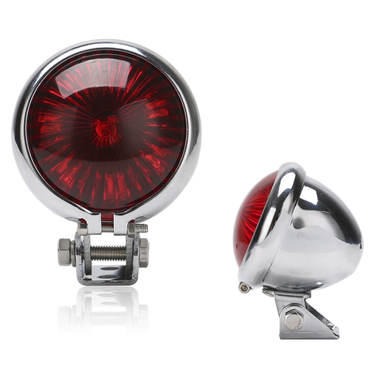 Speedpark 12V Motorcycle Modified Tail Light Brake Light for Harley(Silver+Red) - free shipping - PMC TechLife - Order now!