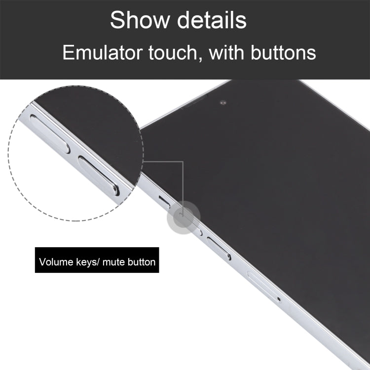 For iPhone 14 Pro Max Black Screen Non-Working Fake Dummy Display Model(Silver) - For iPhone & iPad by PMC TechLife | Online Shopping South Africa | PMC TechLife