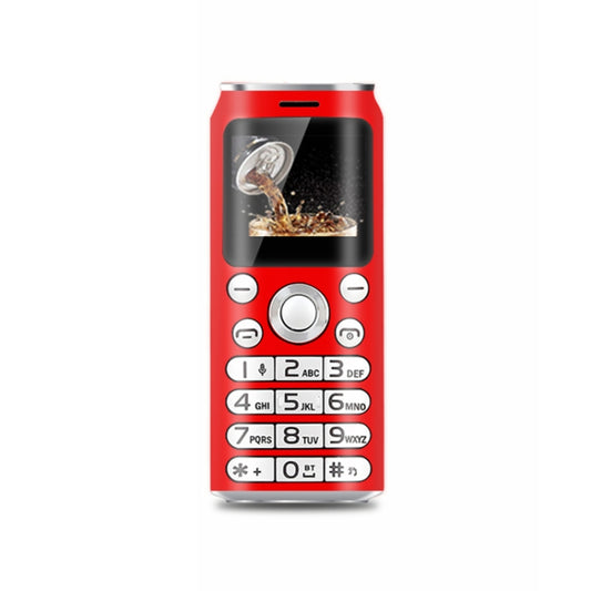 Satrend K8 Mini Mobile Phone, 1.0 inch, Hands Free Bluetooth Dialer Headphone, MP3 Music, Dual SIM, Network: 2G(Red) - SATREND by SATREND | Online Shopping South Africa | PMC Jewellery | Buy Now Pay Later Mobicred