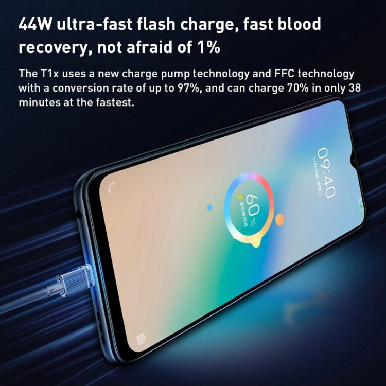 vivo T1x 5G, 64MP Camera, 8GB+256GB, Dual Back Cameras, Face ID & Side Fingerprint Identification, 5000mAh Battery, 6.58 inch Android 11.0 OriginOS 1.0 Dimensity 900 Octa Core up to 2.4GHz, OTG, Network: 5G(Black) - vivo by VIVO | Online Shopping South Africa | PMC Jewellery