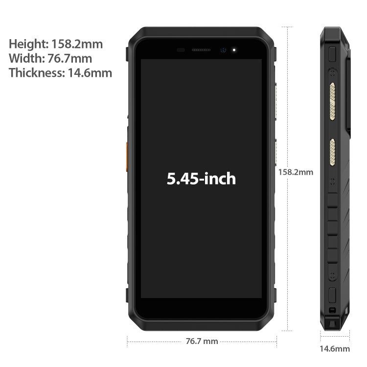[HK Warehouse] Ulefone Power Armor X11 Pro Rugged Phone, 4GB+64GB, IP68/IP69K Waterproof Dustproof Shockproof, Dual Back Cameras, Face Unlock, 5.45 inch Android 12 MediaTek Helio G25 MT6762VWB Octa Core up to 2.0GHz, Network: 4G, NFC, OTG(Black) - Ulefone by Ulefone | Online Shopping South Africa | PMC Jewellery