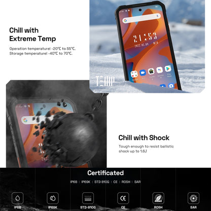 [HK Warehouse] IIIF150 Air 1 Rugged Phone, 6GB+64GB, IP68/IP69K Waterproof Dustproof Shockproof, Dual Back Cameras, Fingerprint Identification, 6.5 inch Android 12 MediaTek Helio G37 MTK6765 Octa Core up to 2.3GHz, Network: 4G, NFC, OTG(Black) - Other by IIIF150 | Online Shopping South Africa | PMC Jewellery