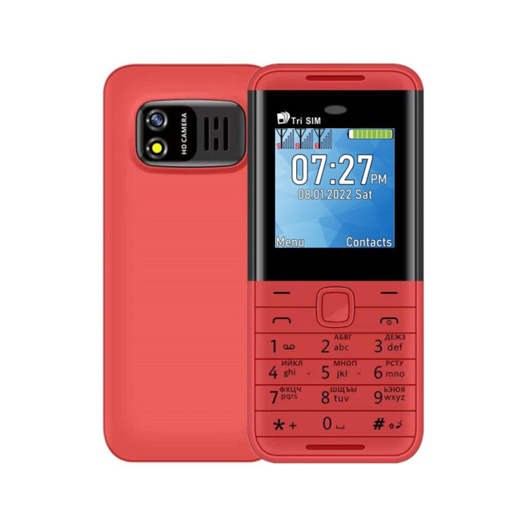 SERVO BM5310 Mini Mobile Phone, Russian Key, 1.33 inch, MTK6261D, 21 Keys, Support Bluetooth, FM, Magic Sound, Auto Call Record, GSM, Triple SIM (Red) - free shipping - PMC TechLife - Order now!