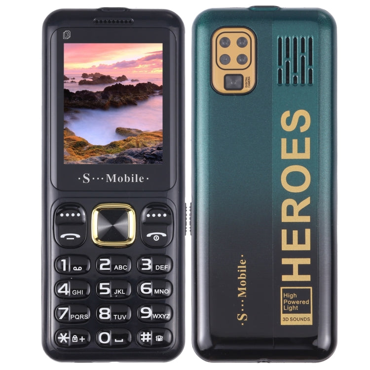 W23 Elder Phone, 2.2 inch, 800mAh Battery, 21 Keys, Support Bluetooth, FM, MP3, GSM, Triple SIM (Green) - Others by PMC Jewellery | Online Shopping South Africa | PMC Jewellery