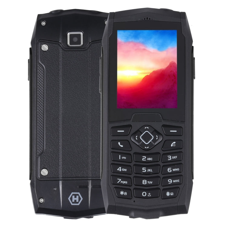 Rugtel R1D Rugged Phone, IP68 Waterproof Dustproof Shockproof, 2.4 inch, MTK6261D, 2000mAh Battery, Loud Box Speaker, FM, Network: 2G, Dual SIM (Black) - Others by Rugtel | Online Shopping South Africa | PMC Jewellery | Buy Now Pay Later Mobicred